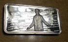 1oz Vintage 1975 Silver Bar 999 American Greatest Events GETTYSBURG ADDRESS