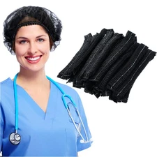 500 Pieces Disposable Bouffant Caps Bulk 21 Inch Disposable Hair Nets Non Wov...