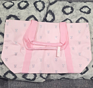 Victoria Secret Tote Bag Pink Stripe | eBay