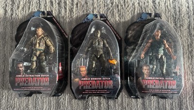 Neca Dutch Lot Of 3 25th Anniversary Jungle Disguise Extraction Patrol Predator