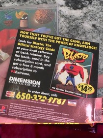 Blasto PS1 Sony PlayStation 1 Cib Complete