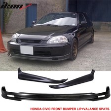 Fits 96-98 Honda Civic Mugen Style Front Bumper Lip Pp 2pcs Rear Bumper Aprons