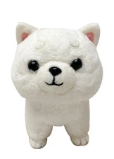 Japanese White Shiba Inu 10" Kawaii Dog Plush Doll Licensed NEW