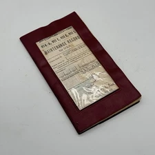 1970 Porsche 911 Owner Maintenance Record Booklet VIN 9110123872