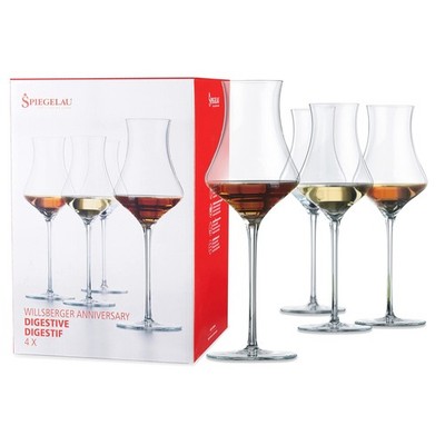 Spiegelau Willsberger Digestif Glasses Set of 4, Elegant Crystal Cordial Glas...