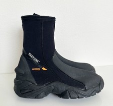 Seac Pro HD 6mm Neoprene Dive Boots Zip Cold Water Scuba Gear Non Slip Sole XS