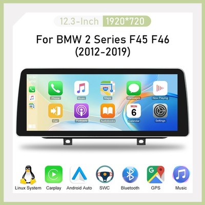Für BMW 2er F45 F46: 12,3'' Display mit Wireless Android Auto & CarPlay (NBT)
