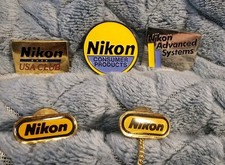 Vintage Nikon Tie Tacks/Lapel Pins Set Of 5