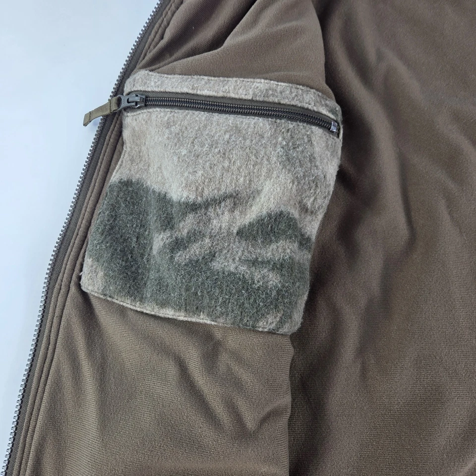 Cabela's Berber Fleece Windshear Camo Vest Size L Outfitters Hunting Hiking Vest - Image 4 of 4