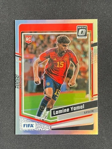 Lamine Yamal 2023-24 Panini Donruss Optic FIFA Rookie Holo Prizm RC #177