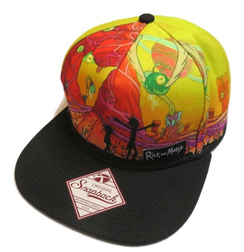 Rick \u0026 Morty Snapback Hat Cap Yellow 