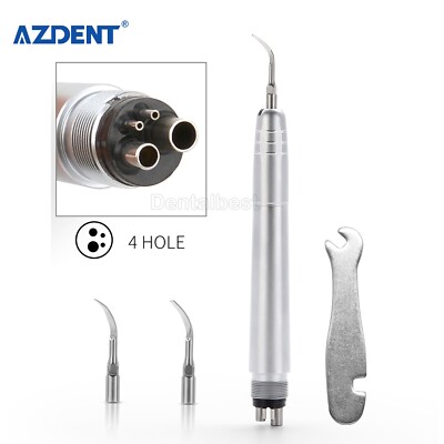 Dental Ultrasonic Air Scaler Handpiece Sonic Perio 4 Holes Handpiece + 3pcs tips