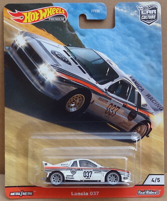Hot Wheels Premium Car Culture - Thrill Climbers - Lancia 037   PRINT ERROR CARD