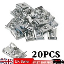 20x Fairing Clips M6 6mm Bodywork Panel Spire Clip Motorcycle Speed Clips Nut/ T