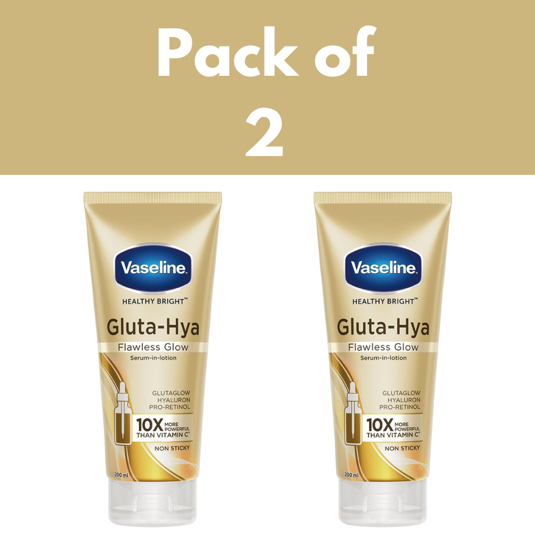 Vaseline Gluta-Hya Flawless Glow Lotion Serum in Lotion For Face & Boday 200ml