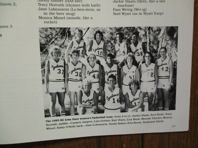 1985 Iowa State Womens Basketball Guide(PAM WETTIG/JANE LOBENSTEIN