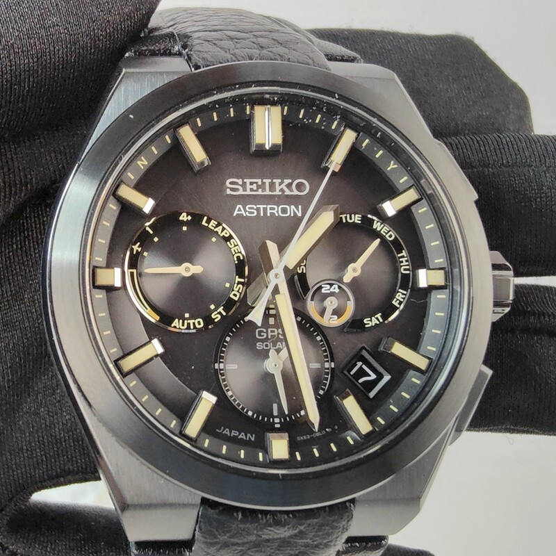 Seiko ASTRON NEXTER GPS Solar Limited analog Leather strap watch  SBXC131/SSH131