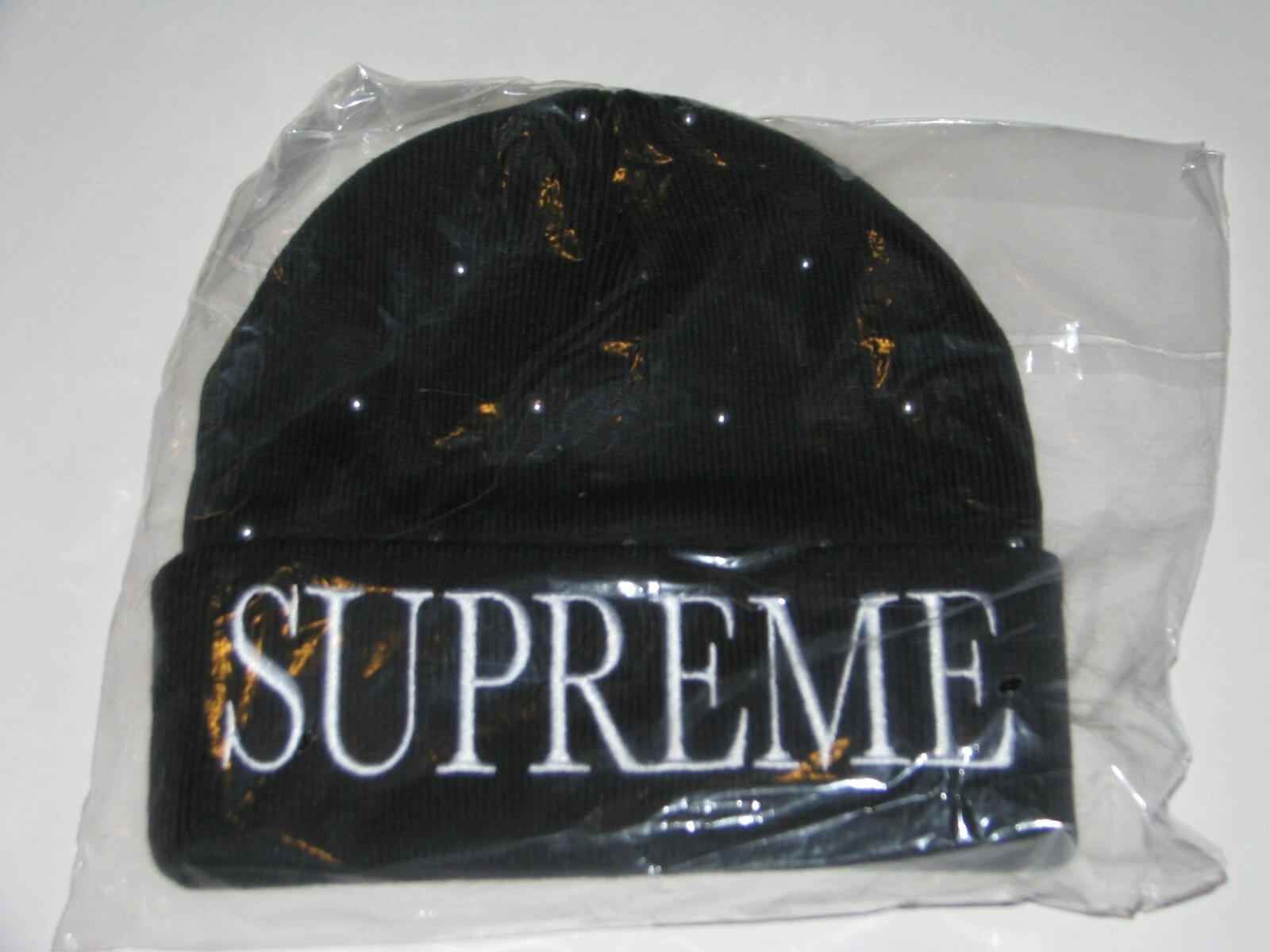 Casquette chapeau d'hiver SUPREME New York cloutée NOIRE NEUF ! F/W 2018