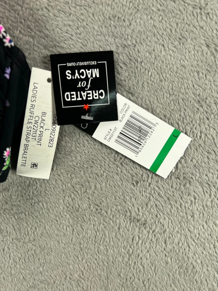 California Waves Womens Bikini Swimsuit 2 Piece Black Butterfly Size Large 12 - Image 3 of 4