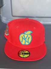 MENS NEW YORK YANKEES 59FIFTY 100TH ANNIVERSARY APPLE 59FIFTY HAT SIZE 7 3/4
