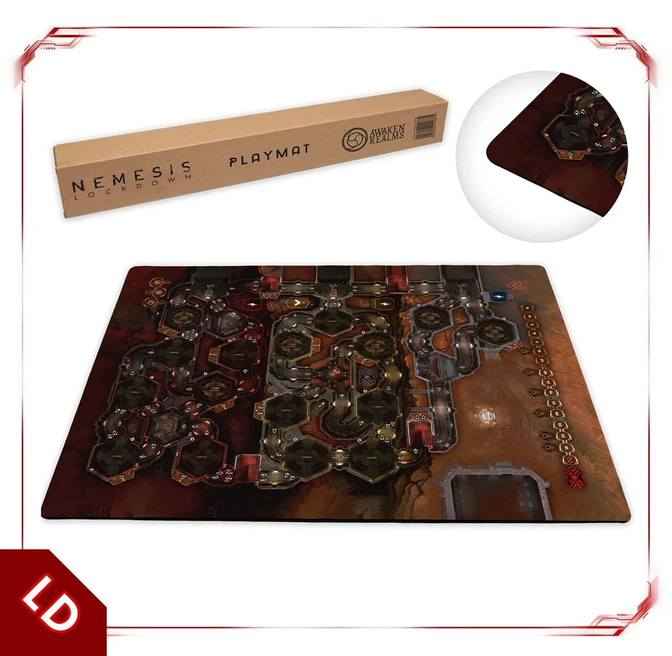 AWAKEN REALMS Nemesis Lockdown Neopren Spielmatte Neu Playmat Matte Spieluntergrund