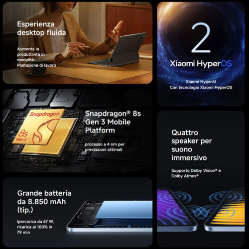 Xiaomi Pad 7 Pro Tablet 8GB+256GB 11,2'' LCD Display 8850mAh Snapdragon 8s Gen 3 - Zdjęcie 2 z 27