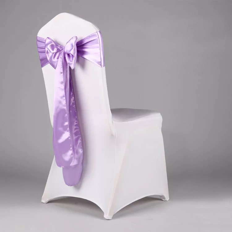 WASIRL Satin Chair Sashes Bows 50 pcs Chair Ribbon Sashes