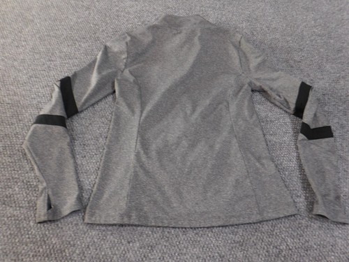 Victoria Secret Pink Sweatshirt medium gray 1/4 zip stretch performance - Picture 7 of 9