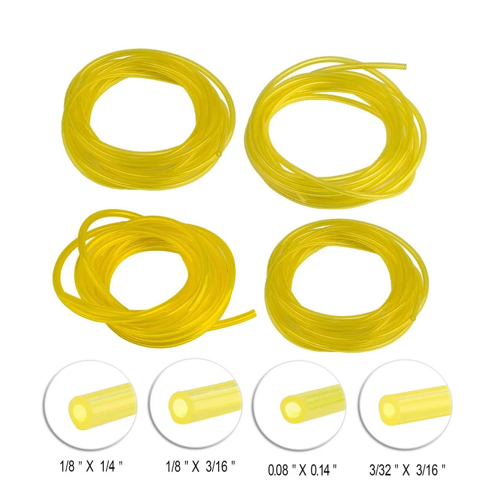 4 Size 16 Feet Fuel Line Hose Petrol Tubing Chainsaw Common Weedeater 2 Cycle - Image 2 of 4