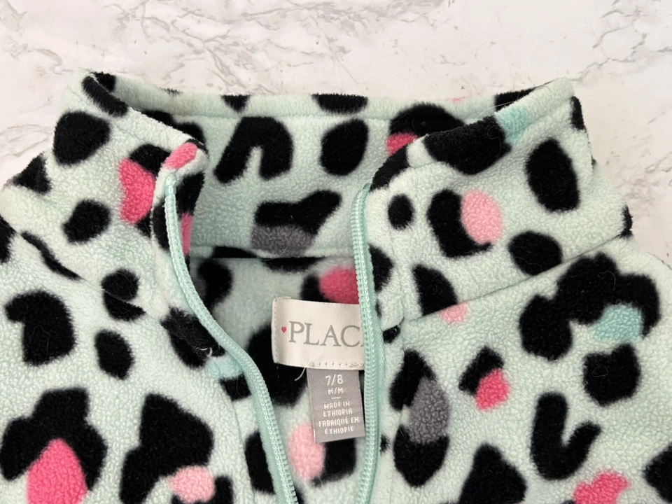 JAQUETA PULÔVER DE LÃ INFANTIL PLACE GIRLS 1/4 Zíper Tamanho M 7/8 Estampa de Vaca V1 - Imagem 3 de 3