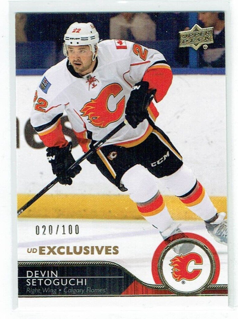 14-15 UD Upper Deck Series Two  Devin Setoguchi  /100  Exclusives