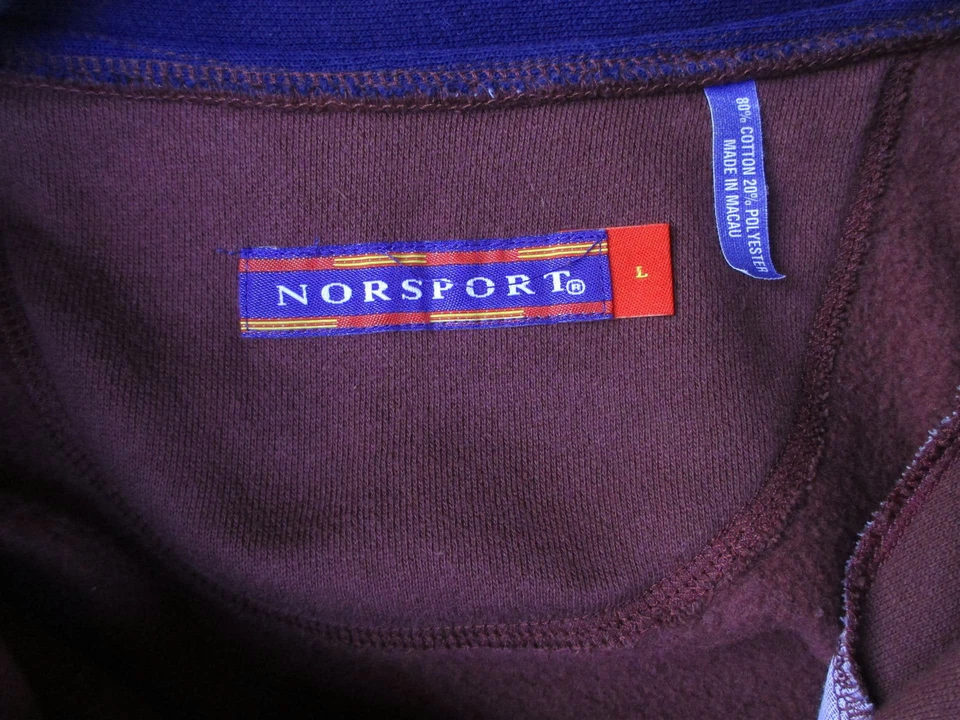 Nordstrom Mens Norsport 1/2 Zip Long Sleeve Logo Sweater Large L - Image 3 of 3