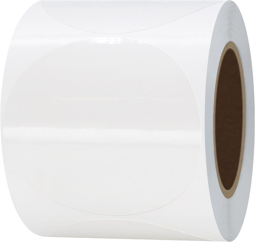 300 Clear Round 2" Labels for Envelope Sealing & Box Packing