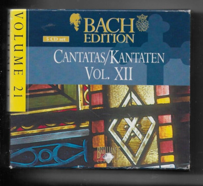 Bach Edition Volume 21 Bach Cantatas / Kantaten Vol. XII Box Set CD's #143-147