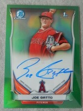 2014 1st Bowman Chrome JOE GATTO Auto Green Refractor /99 Rookie #BCA-JGA Angels