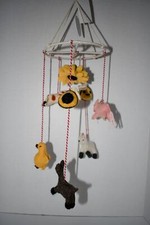 Edgehill Collection Wool Felt Farm Animal Mobile DF3186 NWT