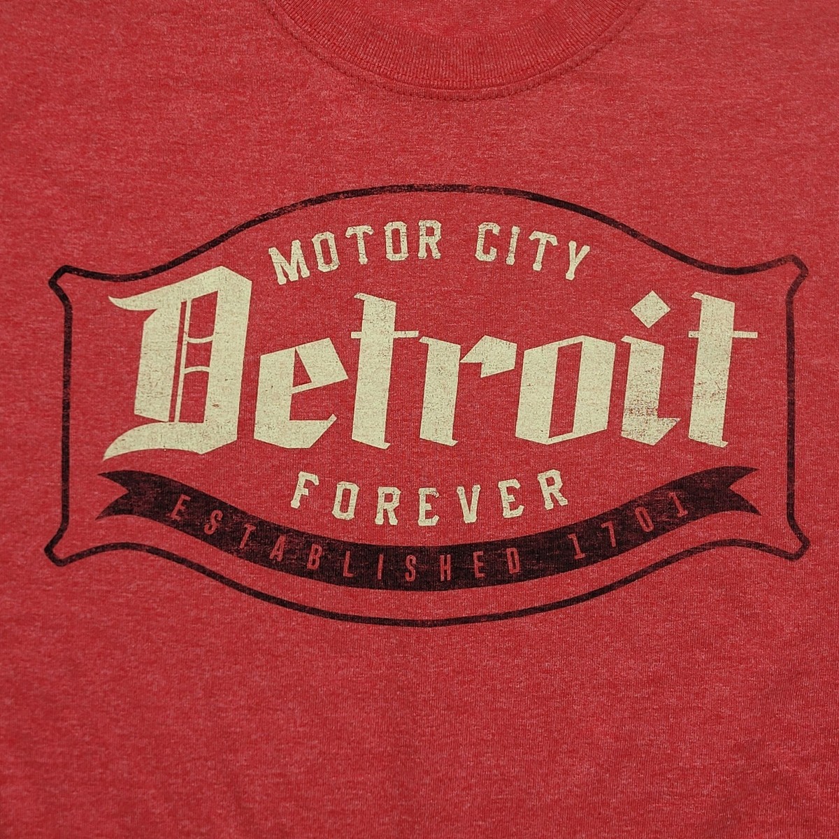 D's TEES NICE! Detroit "Motor City Forever Established 1701"  T-Shirt  size: XL View 2