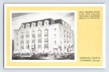 Postcard Illinois Chicago IL Marshall Field West Suburban Store Unposted 1940s