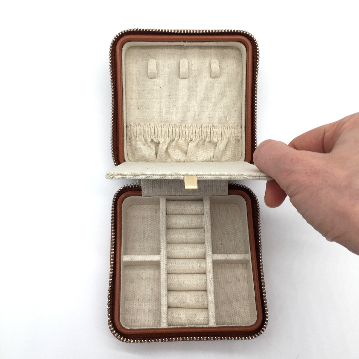 Mini Étui À Bijoux De Voyage | Présentoir Portable Pour Bagues, Boucles
