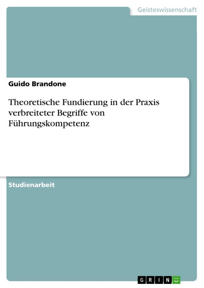 Guido Brandone | Theoretische Fundierung In Der Praxis Verbreiteter