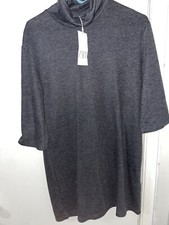 Zara Gray Knit Dress Shift Dress NWT