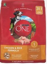 Purina ONE Chicken and Rice Formula Dry Dog Food 31.1 lbs.