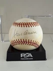 Hank Aaron Signed Autographed Official National League Baseball💎PSA💎