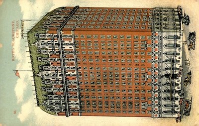 Hotel Blackstone, Chicago, 80s Modern Luxury Postcard