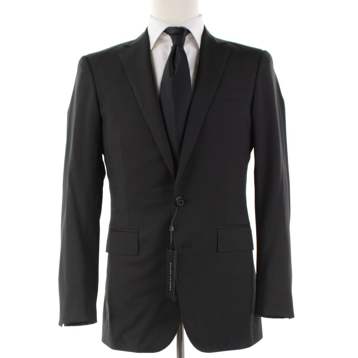 Ralph Lauren NWT 100% Wool Sport Coat Size 36R US In Solid Black