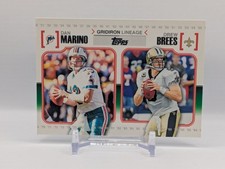 2010 Topps Football Gridiron Lineage GL-MB Dan Marino Drew Brees 