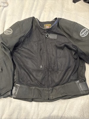 Men s Vanson Vent Max Perforated Motorcycle Biker Jacket Size XL Extra Large