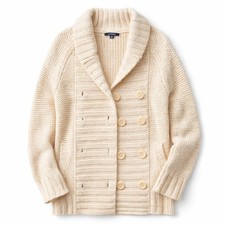 GAP Shawl Collar Chunky Knit Cardigan Sweater Cream XS
