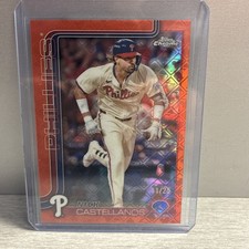 2025 Topps Chrome Logofractor  Nick Castellanos #226 Orange Refractor /25