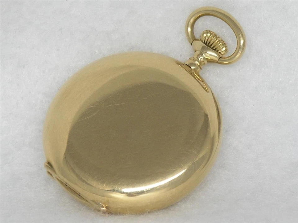VINTAGE 34MM 18K LADY PATEK PHILIPPE HUNTER'S CASE POCKET WATCH, SERVICED! - image 3 of 4